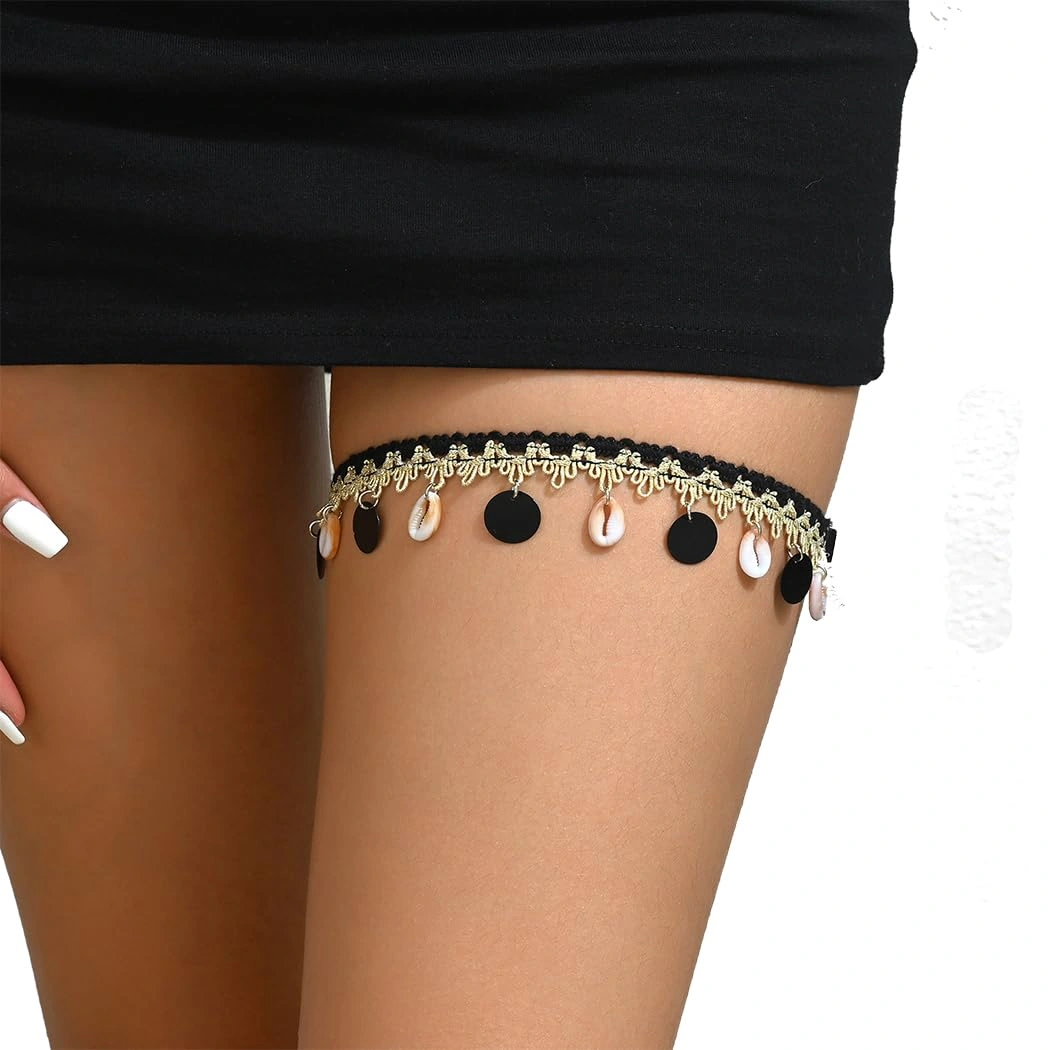 Abien Shell-Accent Thigh Garter — view 1