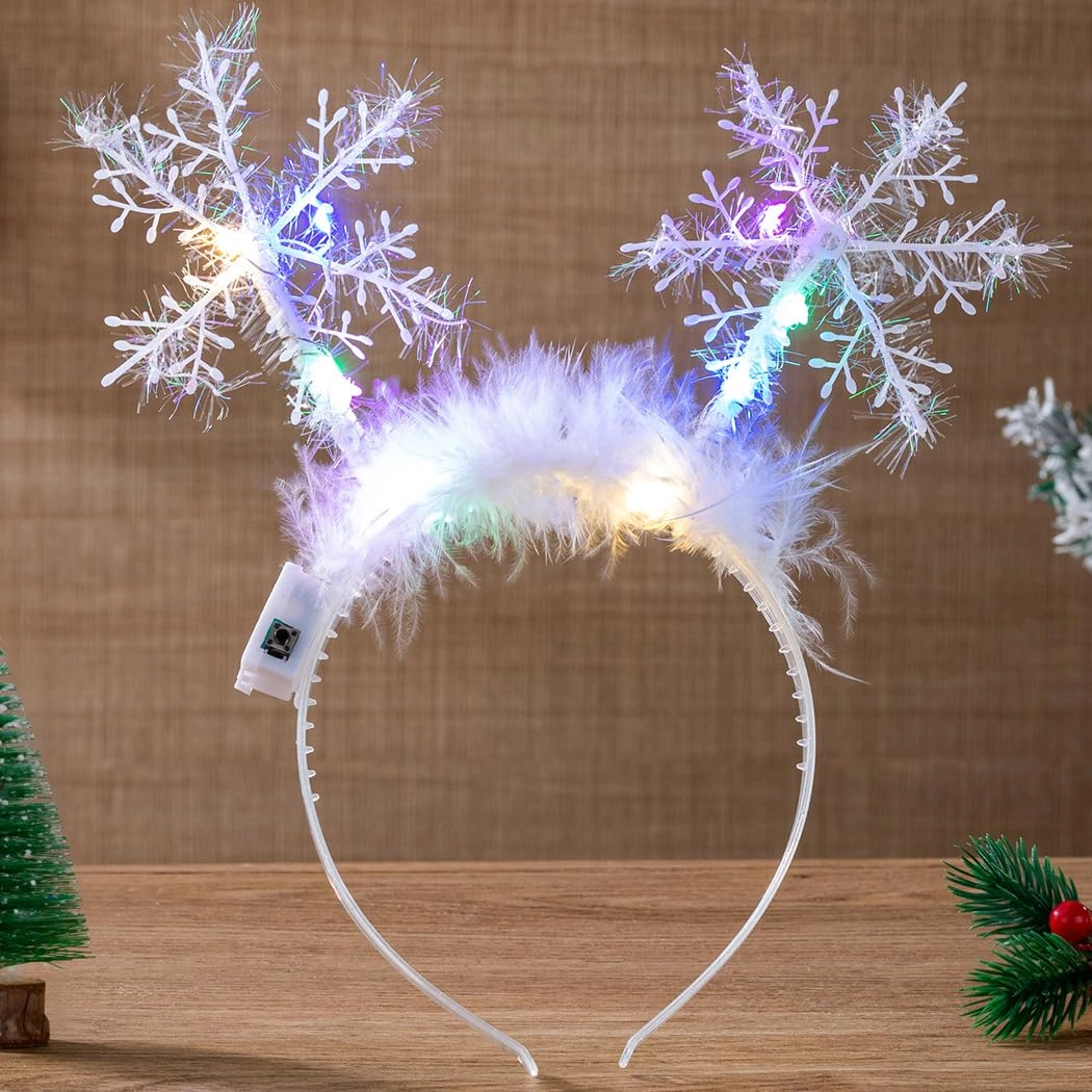 Abien Light-Up Snowflake Headband — view 1