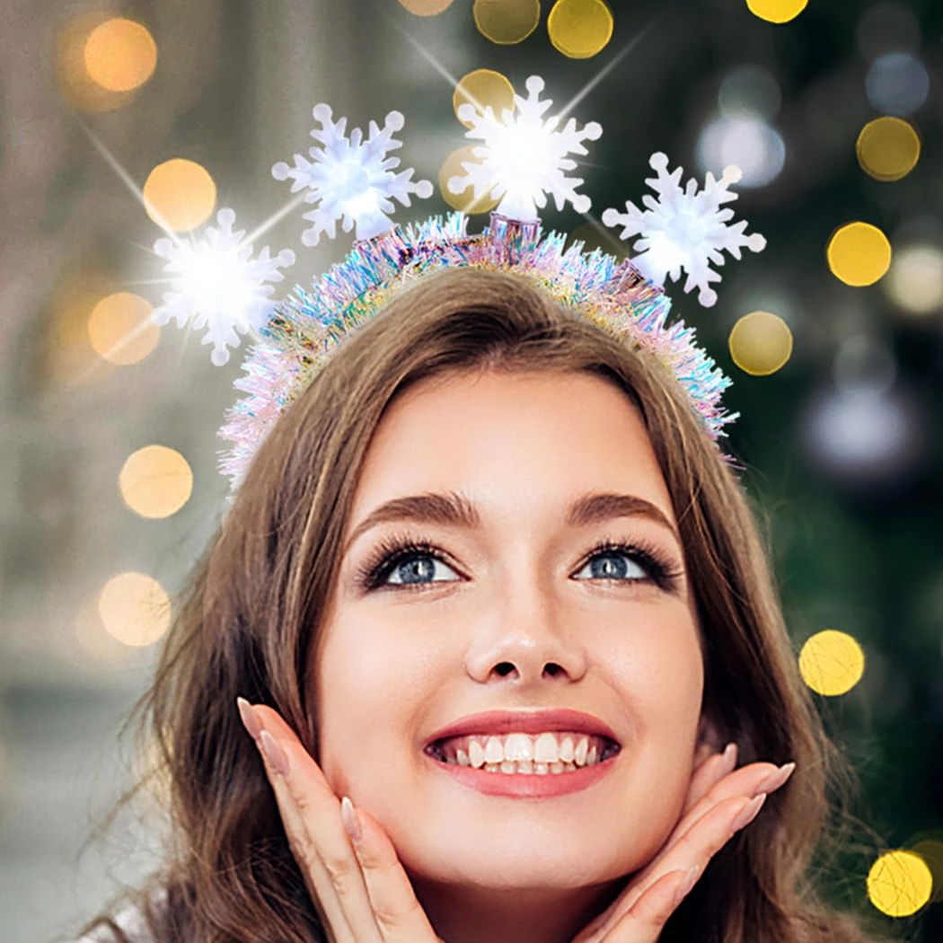 Abien Light-Up Snowflake Headband — view 1