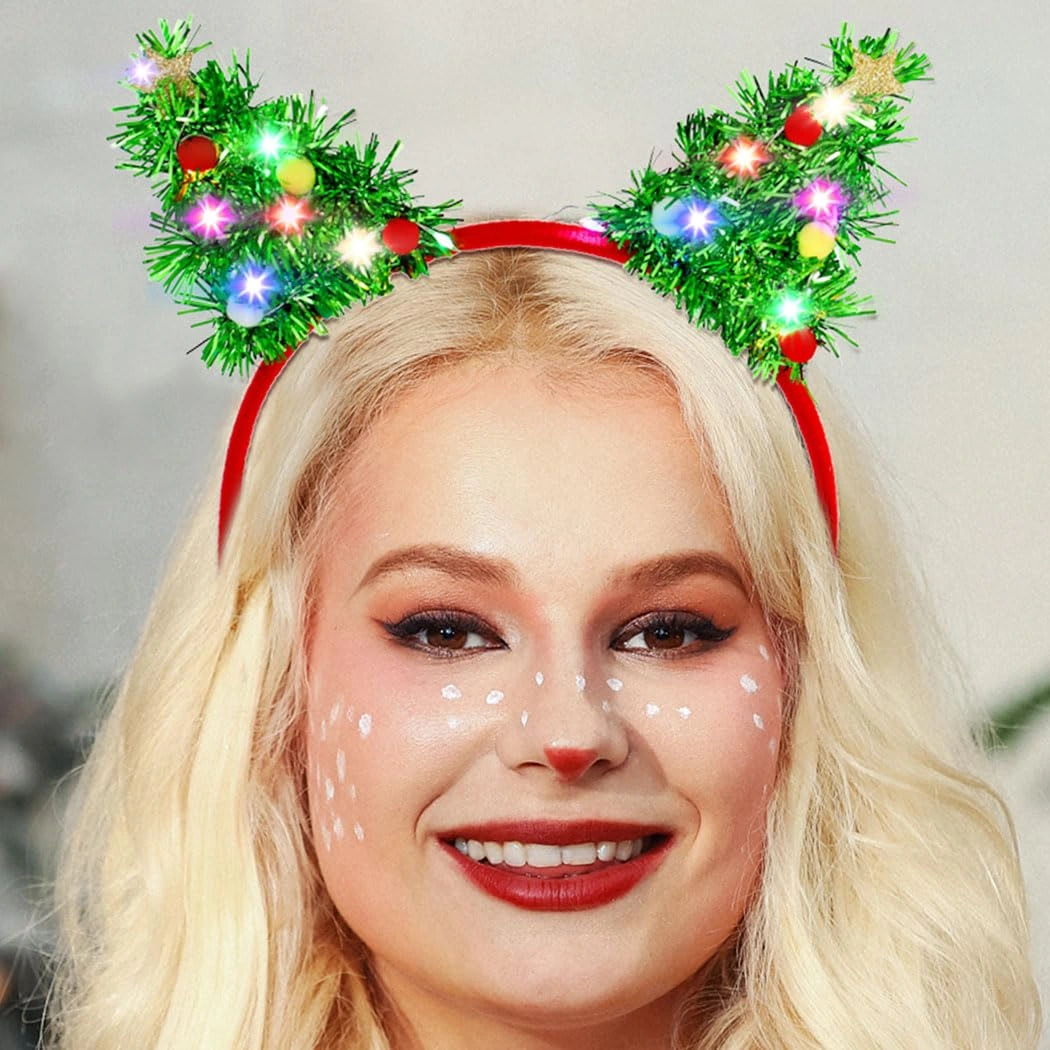 Abien Light-Up Christmas Tree Headband — view 1
