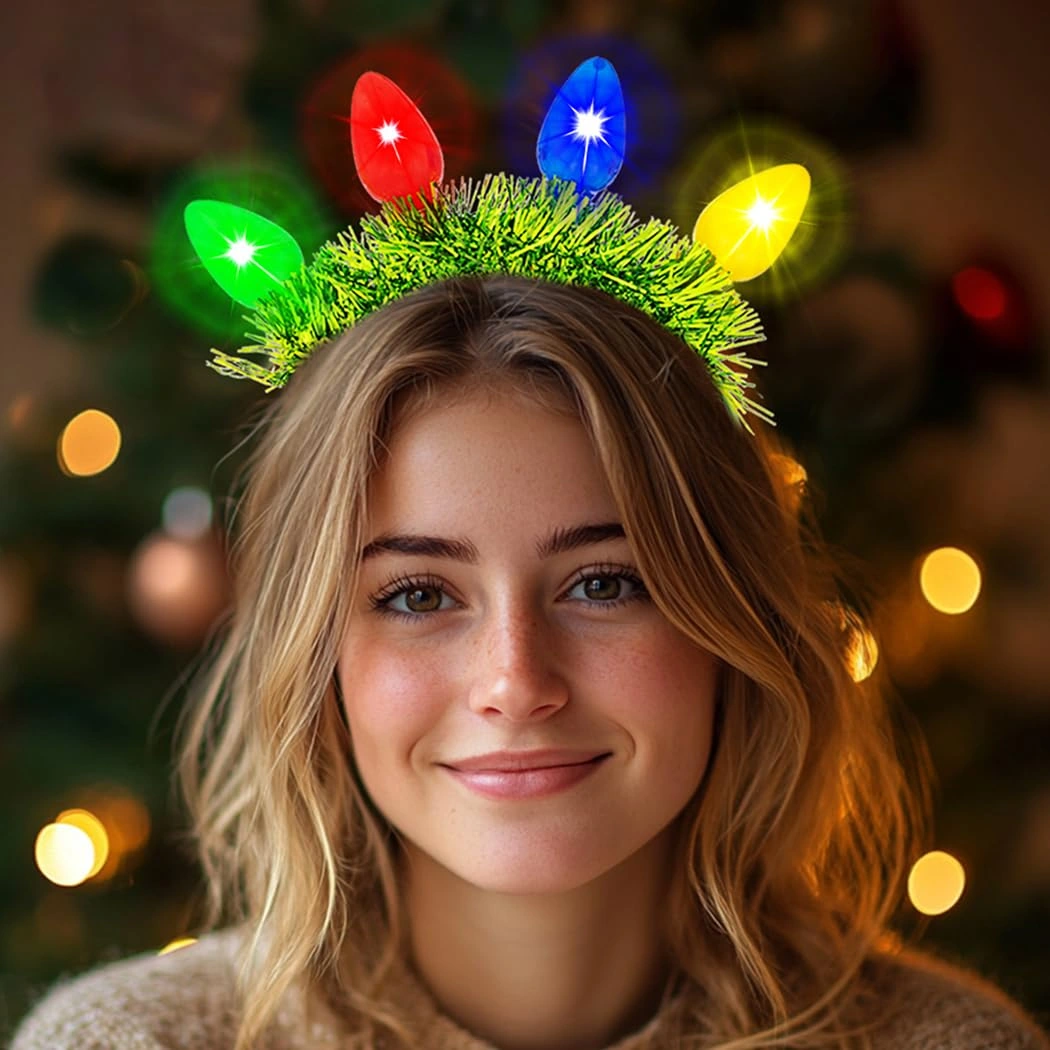 Abien Light-Up Christmas Bulb Headband — view 1