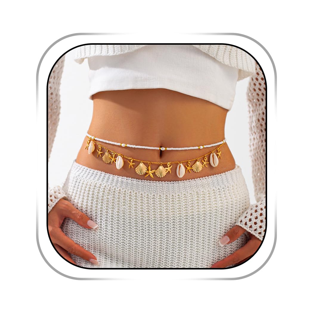 Abien Starfish Waist Chain Gold