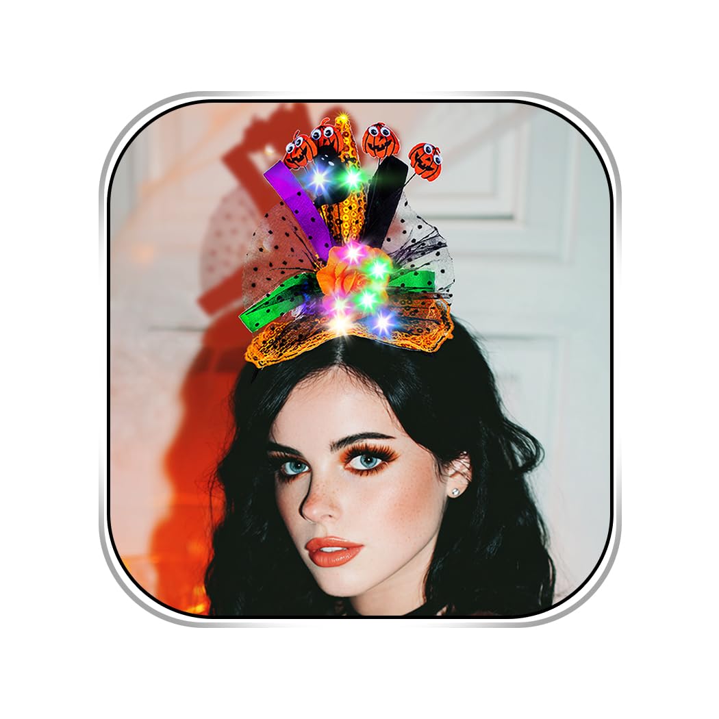 Abien Light-Up Witch Hat Headband 